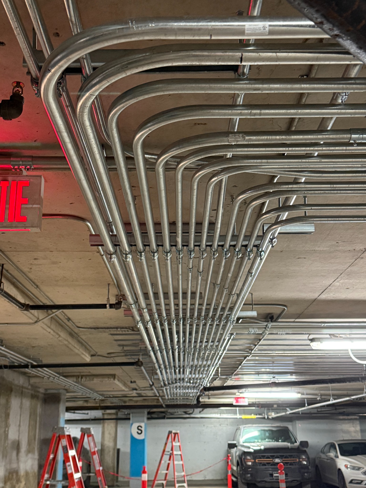 Commercial conduit installation