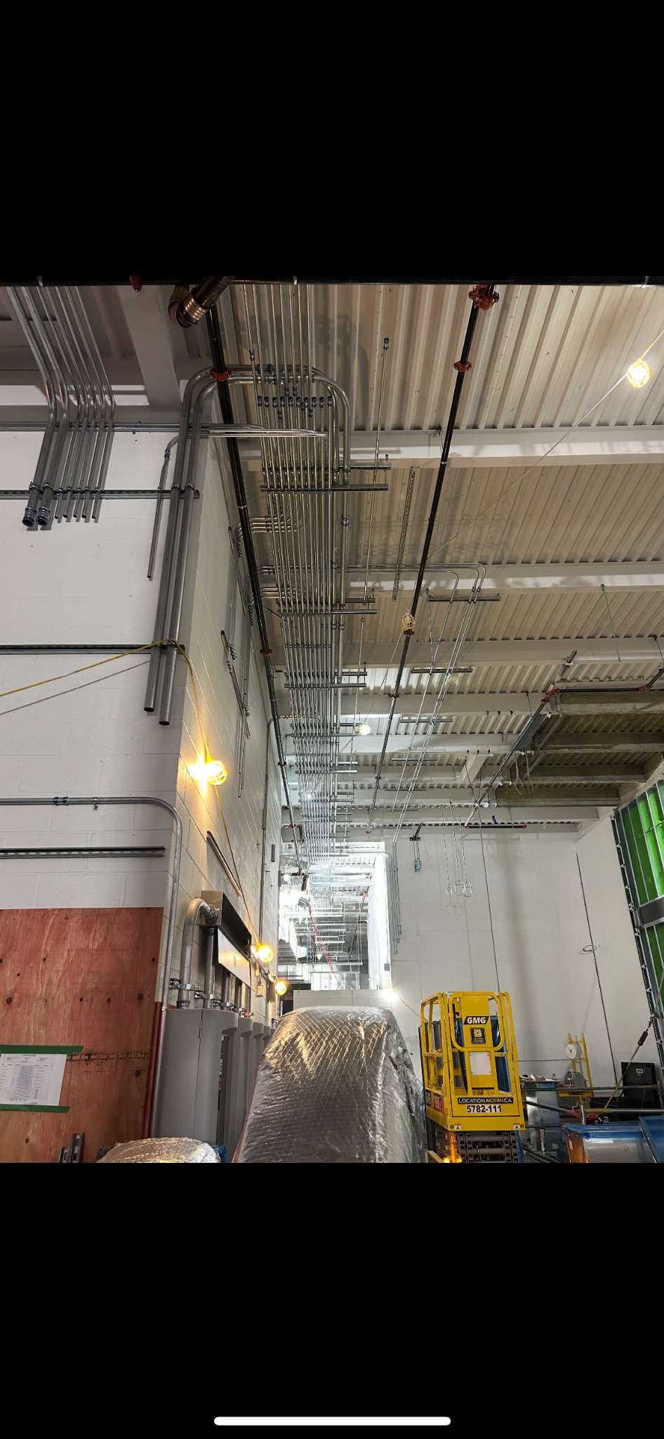 Commercial conduit installation