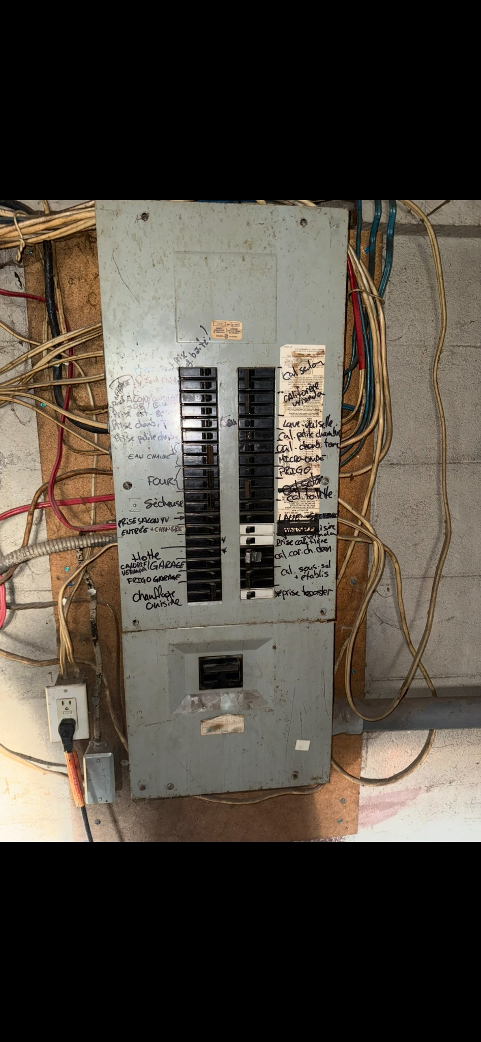 Panel replacement — before